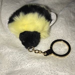 Kate Spade Bee Pom Pom Keychain